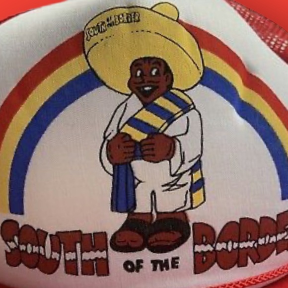 Vintage 1980s South Of The Border Pedro Rainbow Cartoon SnapBack Trucker Hat. - Picture 2 of 6